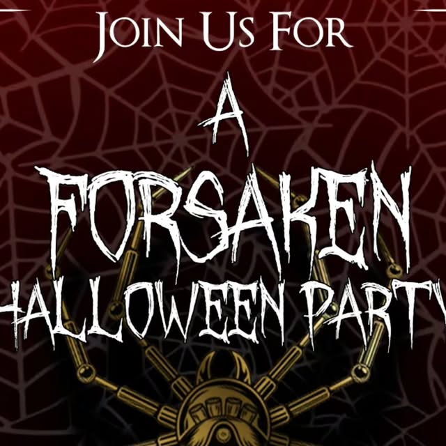 Flyer for A Forsaken Halloween Party