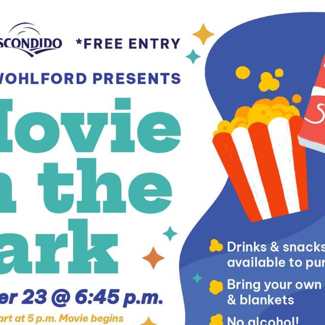 Flyer for Movie in the Park: The Nightmare Before Christmas