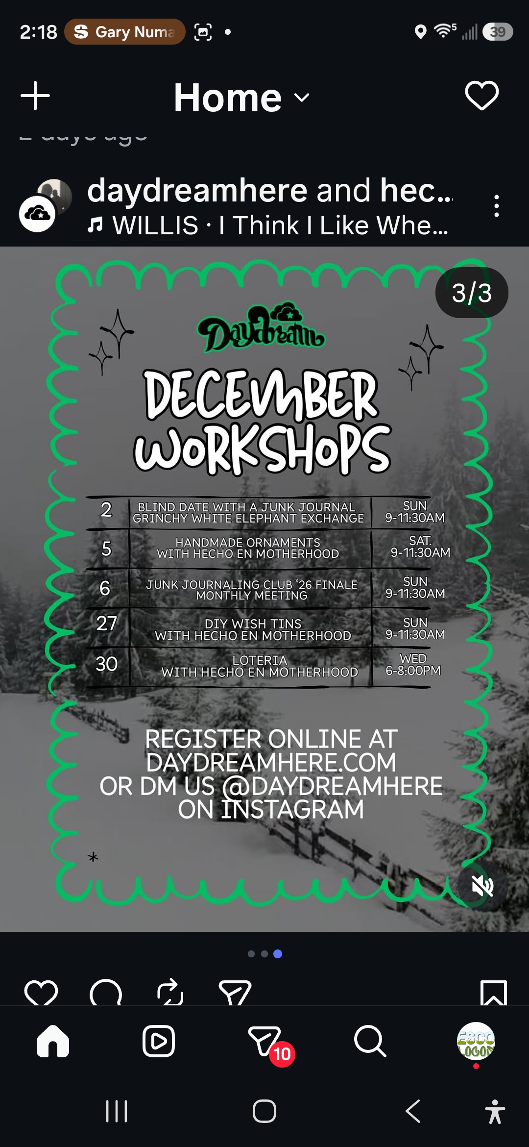 Flyer for Blind Date with a Junk Journal & Grinchy White Elephant Exchange