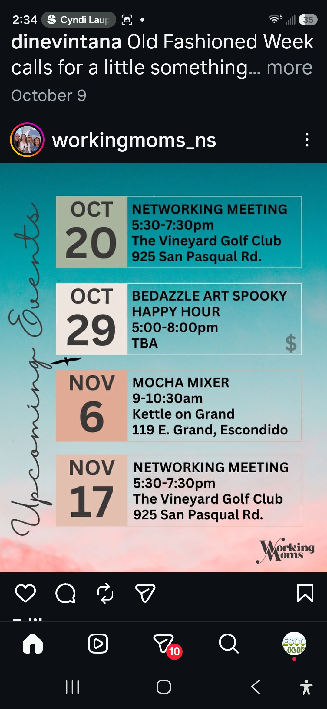 Flyer for Bedazzle Art Spooky Happy Hour