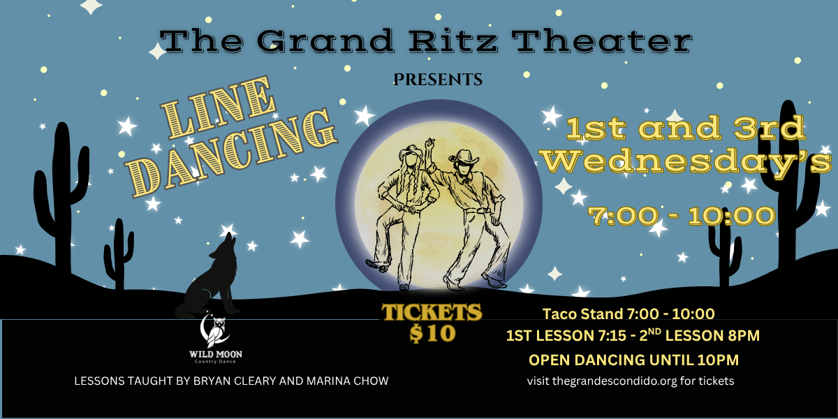 Flyer for Line Dancing – Grand Ritz Theater