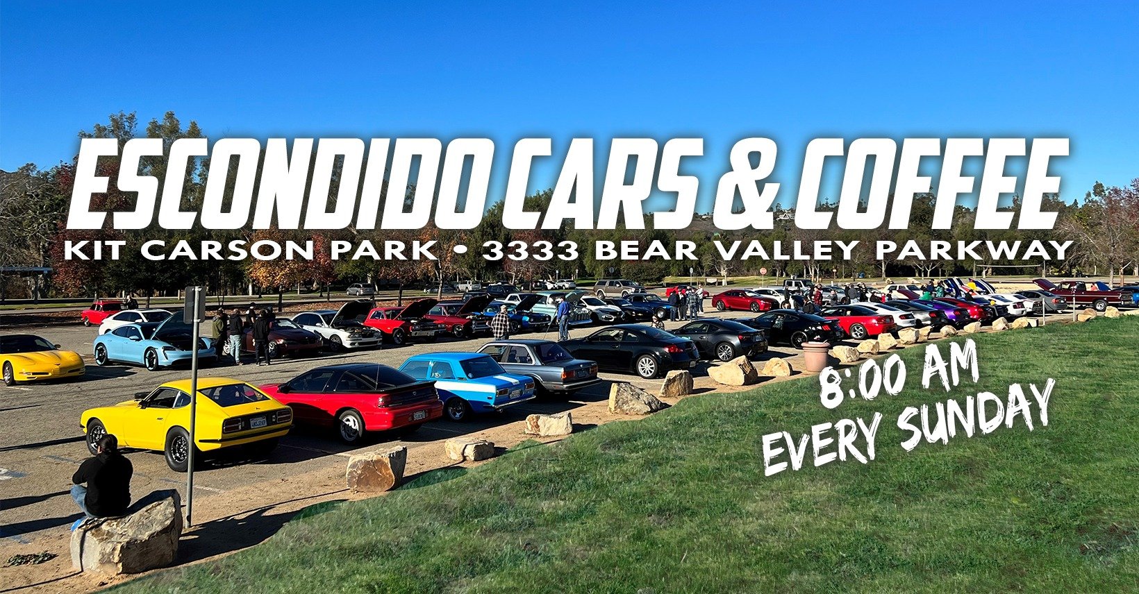 Flyer for Escondido Cars & Coffee