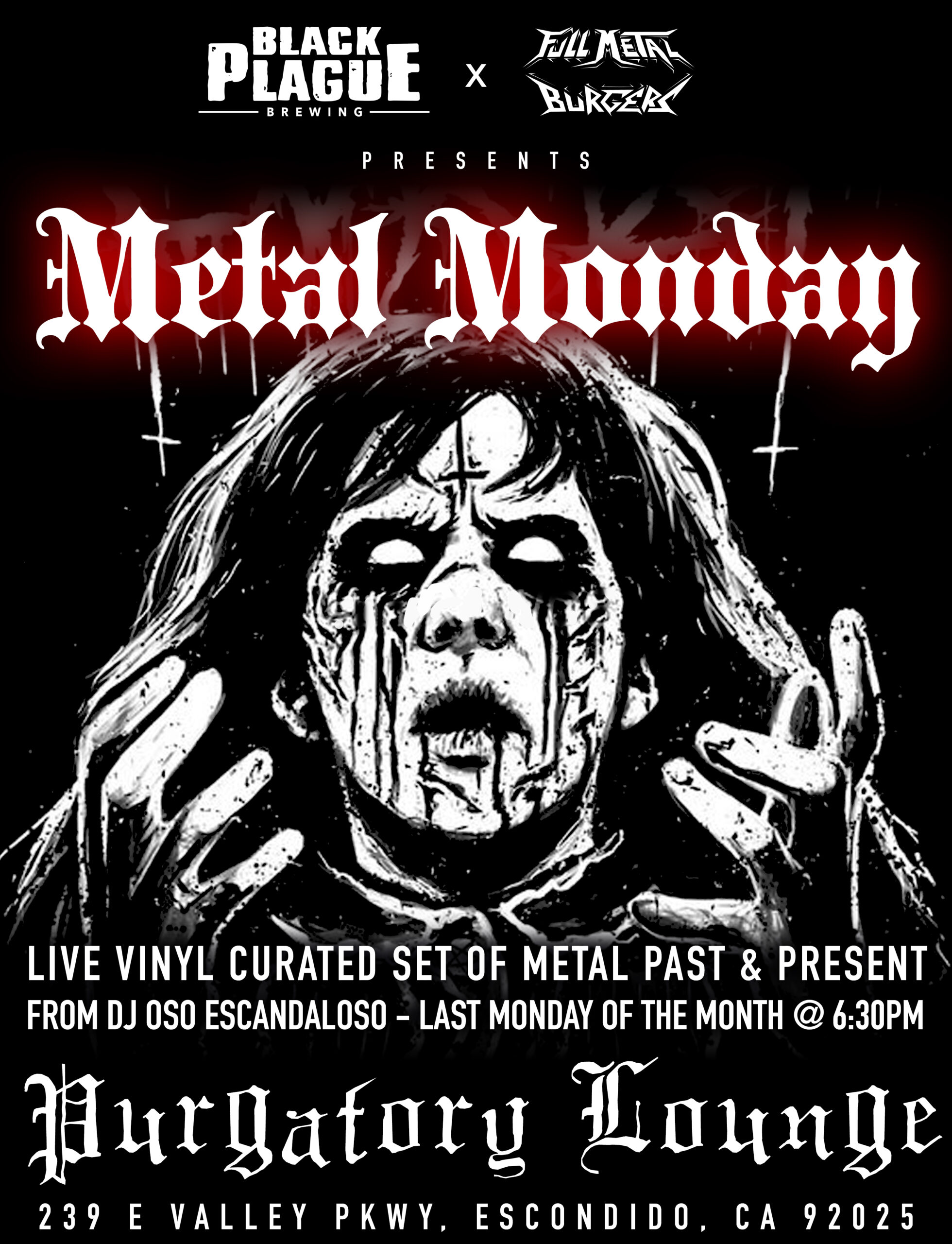 Metal Monday DJ Black Plague Brewery