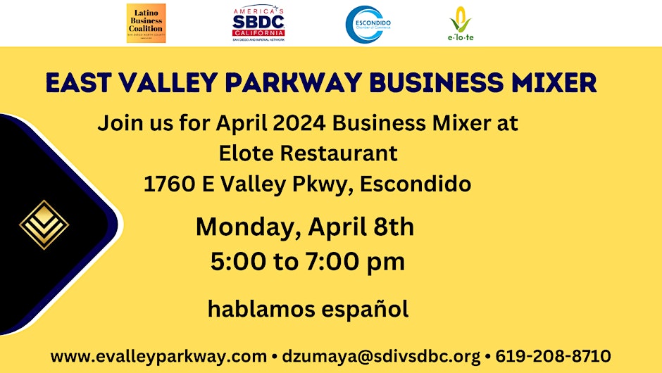 Escondido East Valley Parkway Business Mixer