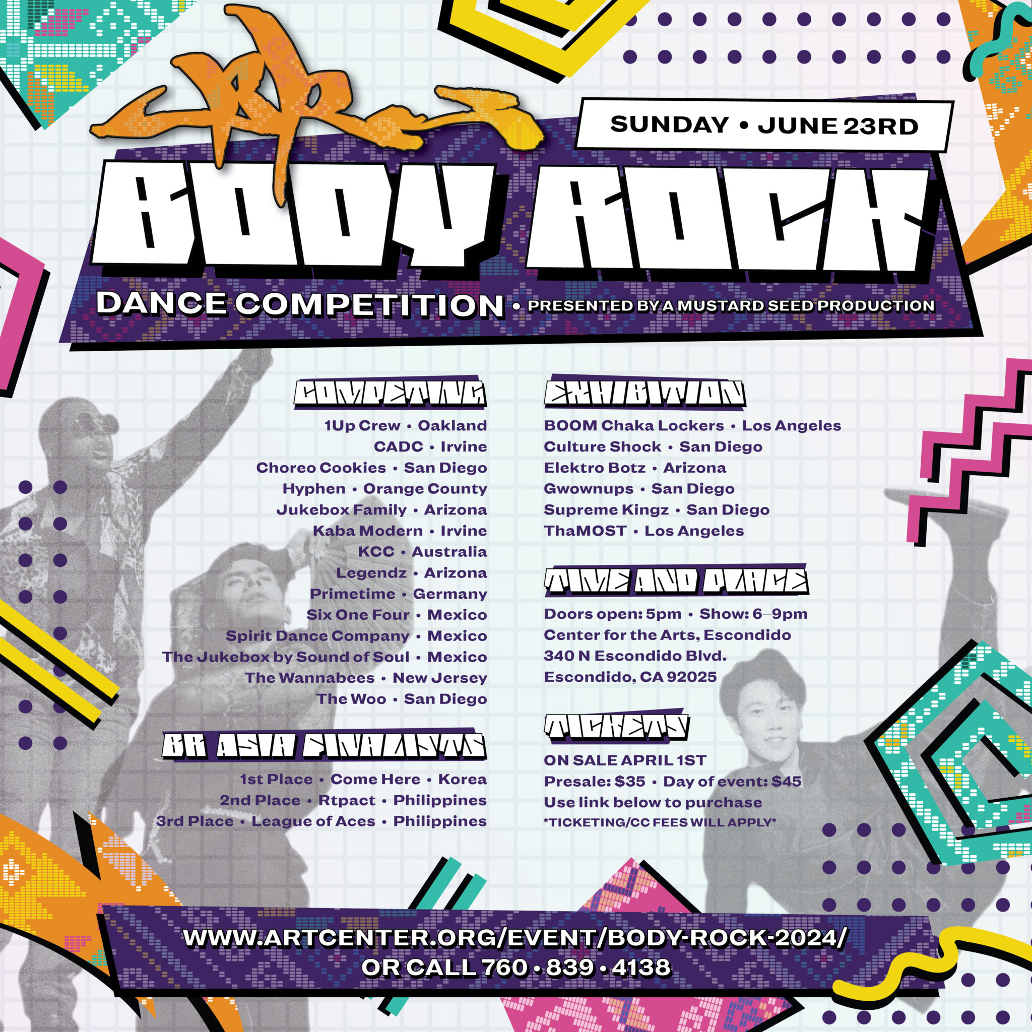Body Rock 2024 – Celebrate- California Center for the Arts