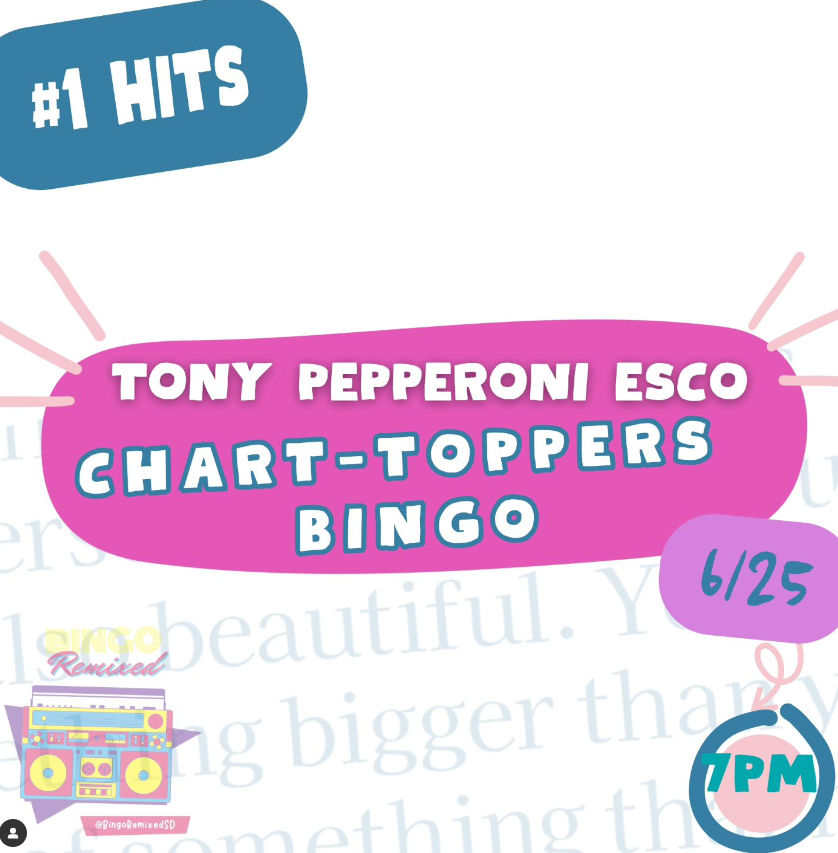 Bingo Remixed Chart Toppers – Tony Pepperoni