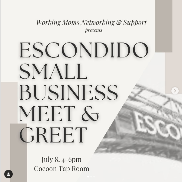 Escondido Small Business Meet & Greet – Working Moms Networking & Support