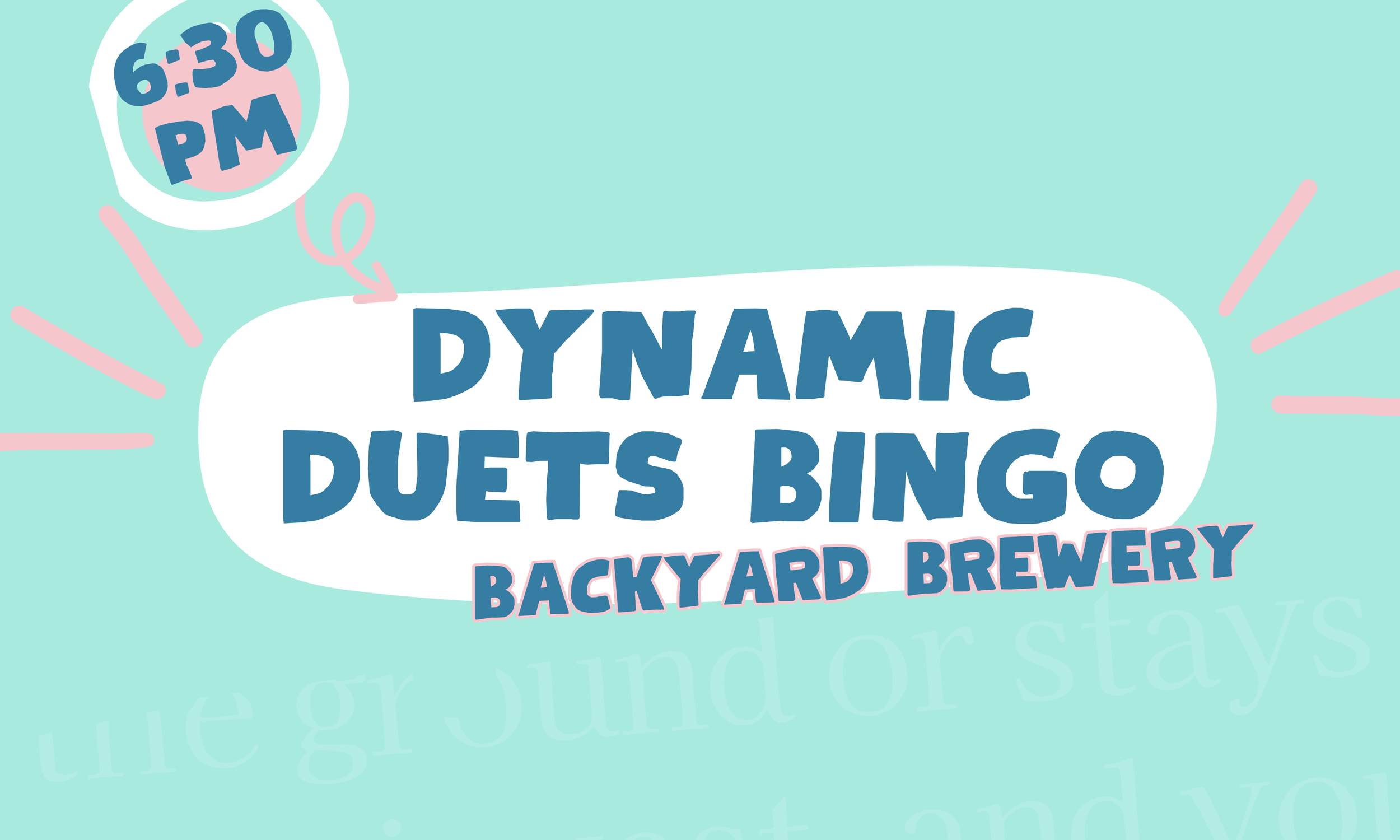 Bingo Remixed Dynamic Duets Bingo: Celebrating Music’s Greatest Collaborations – Backyard Brewery