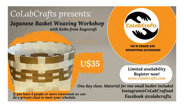 Japanese Basket Weaving with Keiko from Kagocraft – CoLabCrafts