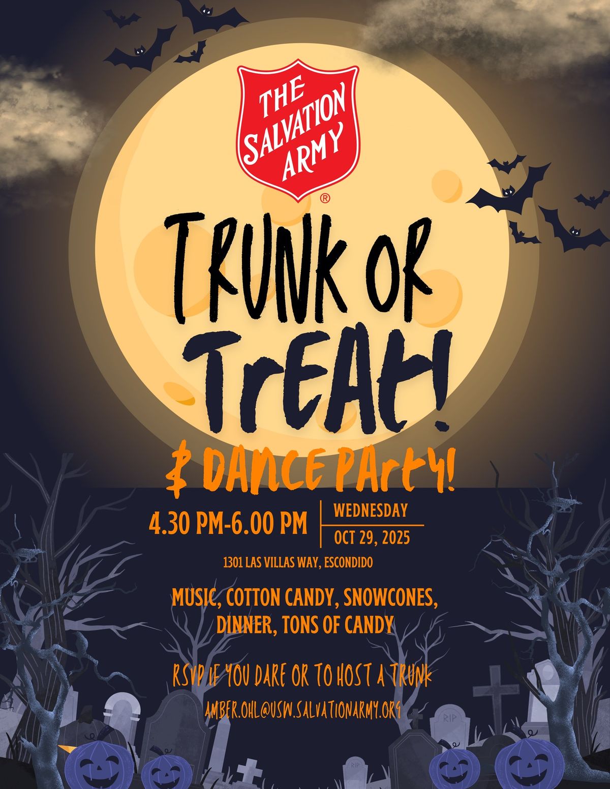 Trunk or Treat and Dance Party - The Salvation Army - EscoLocos